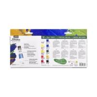 Set Peinture Studio ACRYLICS 10 Tubes 20ml + Pinceau - PÉBÉO