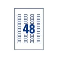 Boîte de 1200 étiquettes laser blanc 22X12,7 L7653-25