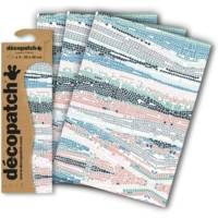 Pochette 3 Feuilles Identiques Ref 857 - 30x40cm Mosaique