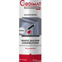 Mastic silicone neutre construction GEDIMAT PERFORMANCE PRO - 310ml - Gedimat