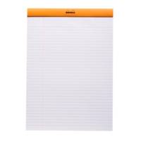 Bloc ORANGE N°18 21x29,7cm 80F agrafées 80g ligné & marge