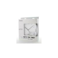 Horloge murale "PG-220", silencieuse, blanche