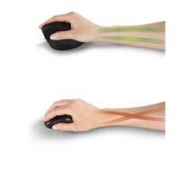 Souris sans fil verticale ergonomique "EMW-500", 6 boutons, noire