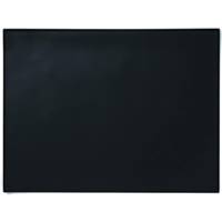 Sous-main Rectangulaire avec Rebord de Protection et Rabat Transparent 65 x 50 cm Noir - DURABLE