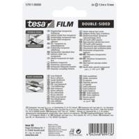 Lot de 2 Rubans Adhésif Double Face Transparent 12 mm x 7,5 m