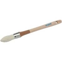 Brosse à rechampir professionnelle ronde pointe effilée fibres synthétiques toutes peintures N°4 diam.25 mm sous pochette de 1 pièce - Gedimat - NESPOLI