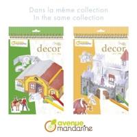 Coloriage 3D, Château de chevaliers - Jaune