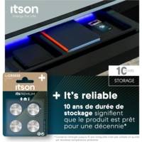 Pack de 4 Piles Bouton Lithium CR2032 3V Idéale Clé de Voiture, Balance