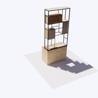 Bibliothèque destructurée H2500