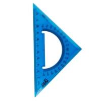 Kit traçage flexible Eco PVC bleu translucide: 1 règle de 15 cm et 2 équerres