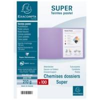 Paquet 100 chemises SUPER 210 24x32cm Coloris Bulle