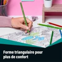 Etui de 24 Crayons de Couleur Triangulaire Intensity Mine Douce Sans Bois Assorti