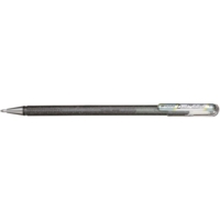Stylo roller Hybride encre gel "Dual Pen Metallic" Argent