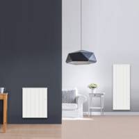 Radiateur à intertie réfractite connecté horizontal MANON - 1000W blanc - Gedimat - MULLER