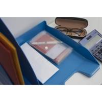 Trieur pocket 6 compartiments en polypropylène Crystal - 11x18cm - Cristal