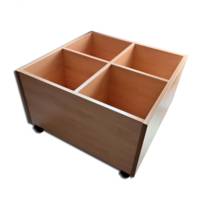 Bac à albums 4 cases à roulettes – ArtProg