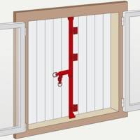 Espagnolette plate 2400mm et accessoires noirs - Gedimat - AFBAT