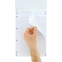 Lot de 3 Bloc-Notes Agrafés Format A4+ 160 Pages Grands Carreaux Perforées