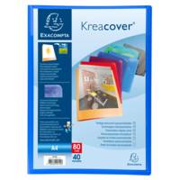 Protège document personnalisable PP Kreacover 80 vues Coloris Aléatoire - EXACOMPTA