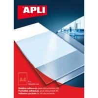 Sachet de 6 pochettes adhésives  220 x 305 mm