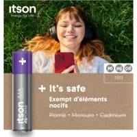 Pack de 4 Piles Alcalines LR03/AAA 1,5V ItsPOWER