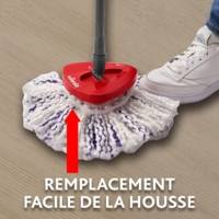 Recharge Turbo 3 en 1 convient à tous systèmes d'essorage rotatifs Vileda