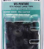 Vis penture empreinte Torx en acier zingué noir 6 x 40 mm - Gedimat - NORAIL