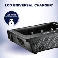 Chargeur LCD universel Charger+ avec port USB sans Accus