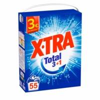 Lessive Poudre Universelle Total – 55 Lavages (3,025kg) – Linge Blanc et Couleurs