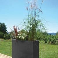 Jardinière muret LOFT XL GRAPHIT - 99,5 x 29,5 x 78,5 cm - LOFTgris anthracite - Gedimat