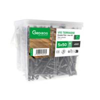 Vis terrasse inox A2 double filet 5 x 50 mm - Gedimat
