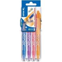 Set 4 stylos Pilot Pen Frixion Ball 07 Set2Go Bleu Violet Rose Orange