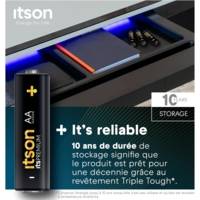 Pack de 10 Piles Alcalines LR6/AA 1,5V itsPREMIUM