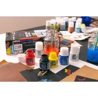 Flacon 45ml Peinture Acrylique Setacolor Spécial CUIR Rouge Intense - PÉBÉO