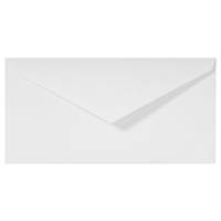 Paquet de 25 enveloppes doublées Vergé 110x220mm gommées Blanc