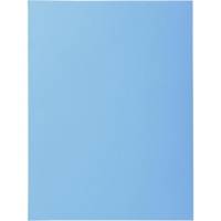 Paquet de 50 chemises 2 rabats SUPER 250 24x32cm Bleu clair - EXACOMPTA