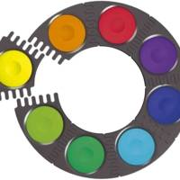 Boîte de pastilles de gouache CONNECTOR, 24 couleurs