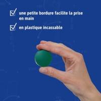 Lot de 2 Aimant Solid, Ø 38 mm 2,5 kg Puissance Vert