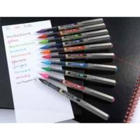 Stylo Roller Encre Liquide Recyclé UB157E Pointe Moyenne Bleu