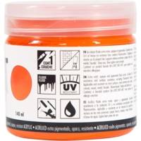 Pot 140ml Peinture Acrylique MAT pub ORANGE VIF - PÉBÉO