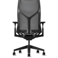 Fauteuil COSM haut dossier graphite Herman MILLER avec accoudoirs 1D