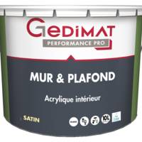 Peinture acrylique mur & plafond velours blanc - Gedimat - GEDIMAT PERFORMANCE PRO