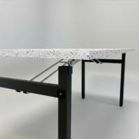 Table pliable Tambu 160x80cm terrazzo spectra chip - intérieur - RestooTab