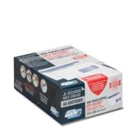Boîte de 500 enveloppes blanches DL+ 112x225 90 g fenêtre 45x100 - GPV