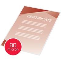 Lot de 100 pochettes de plastification A4 brillant 2x80 microns