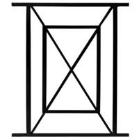 Grille de défense pour fenêtre TOULOUSAINE - haut.45cm - Gedimat - LAHFER