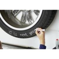 Marqueur Spécial Caoutchouc Pneu 8050 Blanc Pointe Ronde 2-4 mm