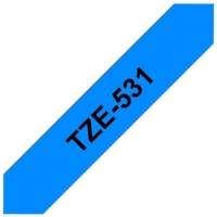 Ruban TZe-531 12 mm x 8 m Noir sur Bleu
