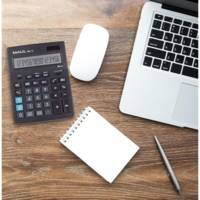 Calculatrice de bureau MXL 16, 16 chiffres, noir