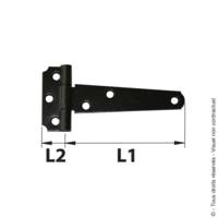 Penture anglaise légère noire ép.1,5mm - Gedimat - AFBAT
